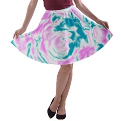 Abstract Art A-line Skater Skirt by ValentinaDesign