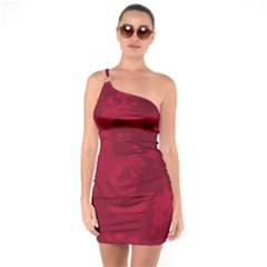 Abstract Art One Soulder Bodycon Dress