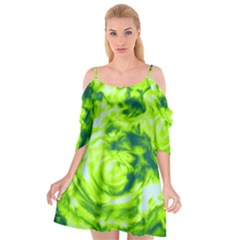 Abstract Art Cutout Spaghetti Strap Chiffon Dress