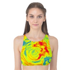 Abstract Art Tank Bikini Top by ValentinaDesign