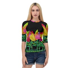 Tulips Quarter Sleeve Tee