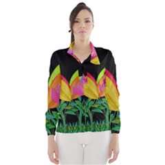 Tulips Wind Breaker (women) by ValentinaDesign