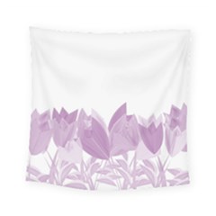 Tulips Square Tapestry (small) by ValentinaDesign