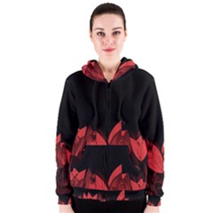 Tulips Women s Zipper Hoodie by ValentinaDesign