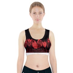 Tulips Sports Bra With Pocket