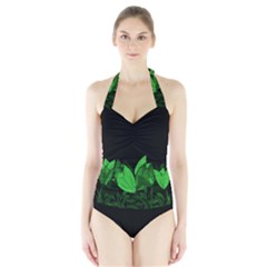 Tulips Halter Swimsuit by ValentinaDesign