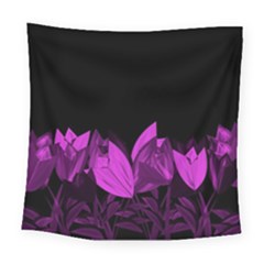 Tulips Square Tapestry (large) by ValentinaDesign