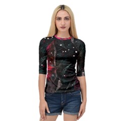 Abstract Design Quarter Sleeve Tee