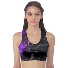 Abstract Design Sports Bra by ValentinaDesign