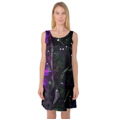 Abstract Design Sleeveless Satin Nightdress by ValentinaDesign