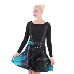 Abstract Design Suspender Skater Skirt