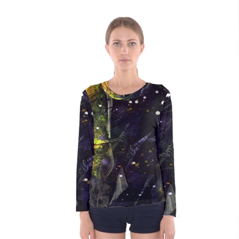 Abstract Design Women s Long Sleeve Tee by ValentinaDesign