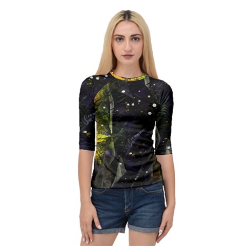 Abstract Design Quarter Sleeve Tee by ValentinaDesign