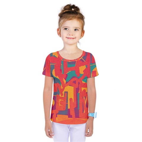 Abstract Art Kids  One Piece Tee by ValentinaDesign