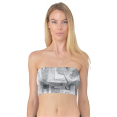 Abstract Art Bandeau Top by ValentinaDesign