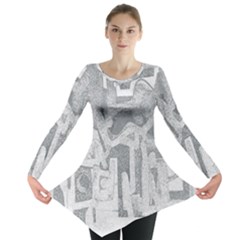 Abstract Art Long Sleeve Tunic  by ValentinaDesign