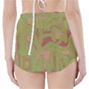 Abstract art High-Waisted Bikini Bottoms View2