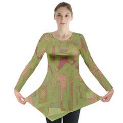 Abstract art Long Sleeve Tunic 