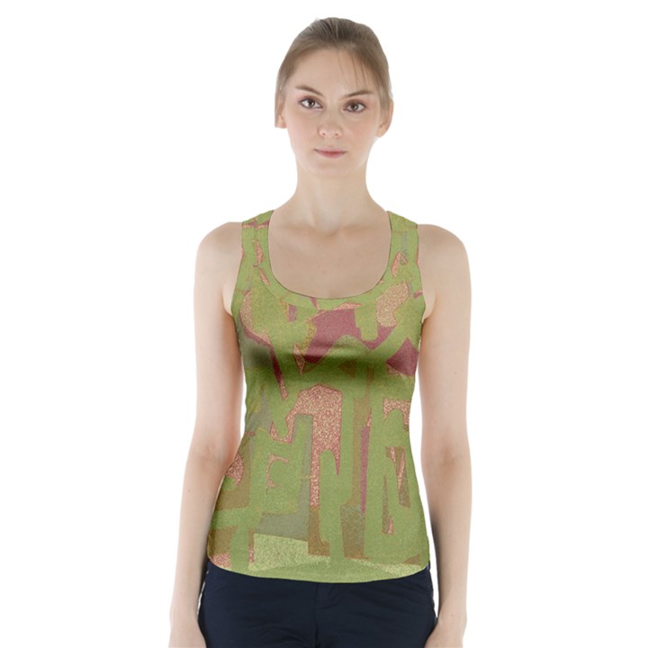 Abstract art Racer Back Sports Top