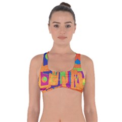 Abstract Art Got No Strings Sports Bra