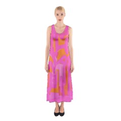 Abstract Art Sleeveless Maxi Dress by ValentinaDesign