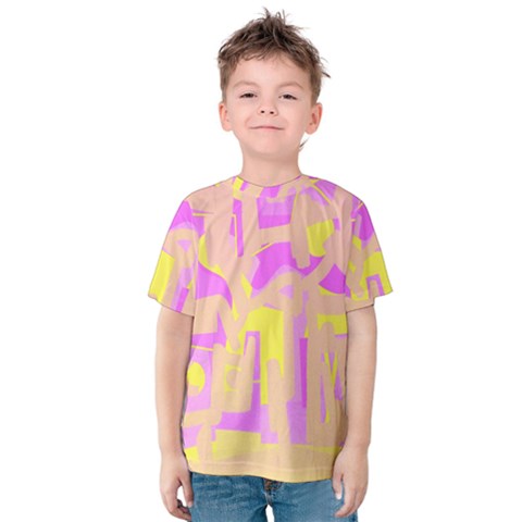 Abstract Art Kids  Cotton Tee by ValentinaDesign