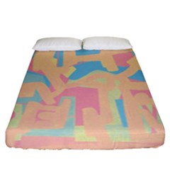 Abstract Art Fitted Sheet (king Size) by ValentinaDesign