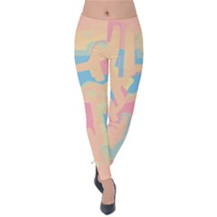 Abstract Art Velvet Leggings by ValentinaDesign