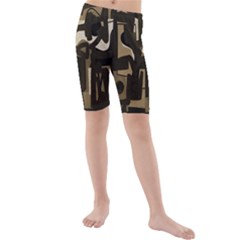 Abstract Art Kids  Mid Length Swim Shorts by ValentinaDesign