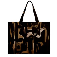 Abstract Art Zipper Mini Tote Bag by ValentinaDesign