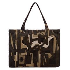 Abstract Art Medium Zipper Tote Bag by ValentinaDesign