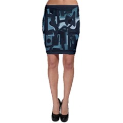 Abstract Art Bodycon Skirt by ValentinaDesign