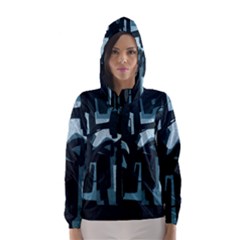 Abstract Art Hooded Wind Breaker (women)