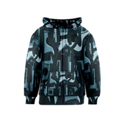 Abstract Art Kids  Zipper Hoodie by ValentinaDesign