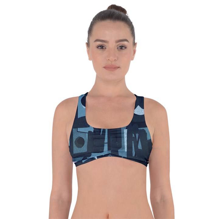 Abstract art Got No Strings Sports Bra