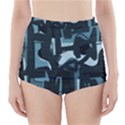 Abstract art High-Waisted Bikini Bottoms View1