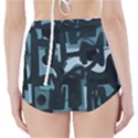 Abstract art High-Waisted Bikini Bottoms View2