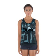 Abstract Art Women s Sport Tank Top  by ValentinaDesign