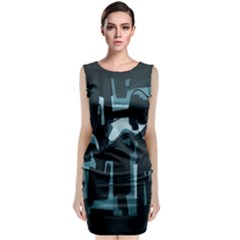 Abstract Art Classic Sleeveless Midi Dress by ValentinaDesign