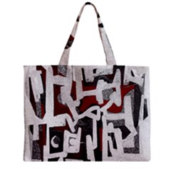 Abstract Art Zipper Mini Tote Bag