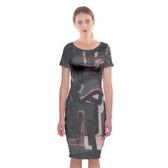 Abstract Art Classic Short Sleeve Midi Dress by ValentinaDesign