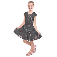 Abstract Art Kids  Short Sleeve Dress by ValentinaDesign