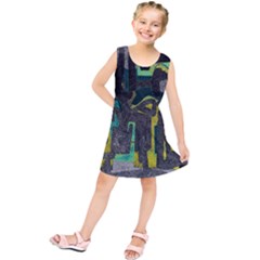 Abstract Art Kids  Tunic Dress by ValentinaDesign