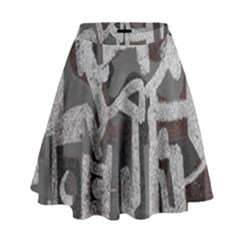 Abstract Art High Waist Skirt by ValentinaDesign