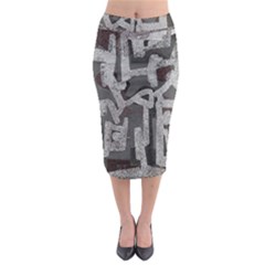 Abstract Art Midi Pencil Skirt by ValentinaDesign