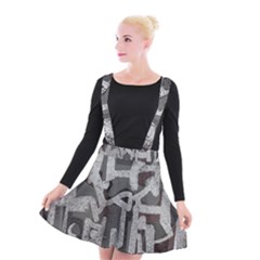 Abstract Art Suspender Skater Skirt by ValentinaDesign