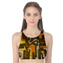 Abstract art Tank Bikini Top View1