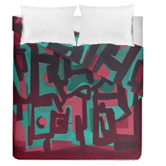 Abstract Art Duvet Cover Double Side (queen Size) by ValentinaDesign