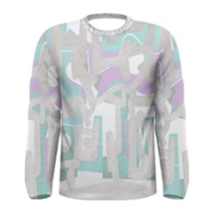 Abstract Art Men s Long Sleeve Tee by ValentinaDesign