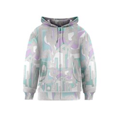 Abstract Art Kids  Zipper Hoodie by ValentinaDesign